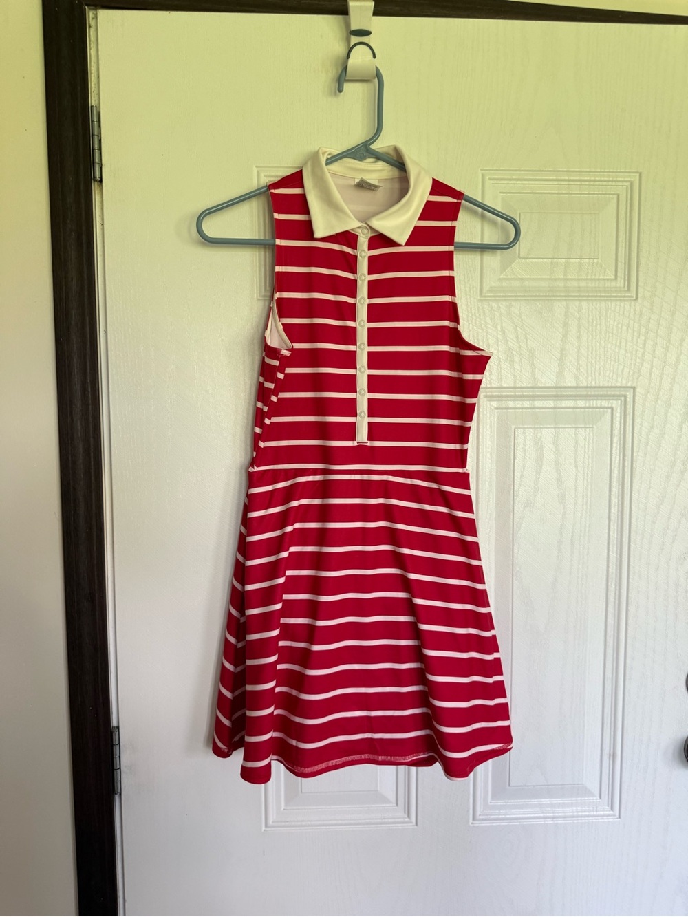 2 for $20 sale: All in motion red white snap up athletic dress built in shorts.